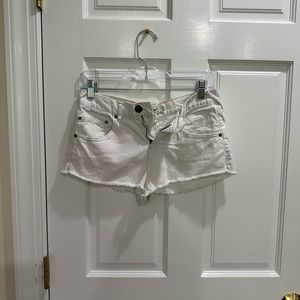 Free people white Jean shorts